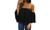 NEW Plain off-the-shoulder loose top-LA