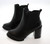 Faux Leather Ankle Boots 