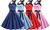 2306   NEW Polka dot tube top corset large swing skirt Slim retro halter dress- LA  la 6793