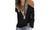NEW-Casual solid color V-neck sequin long sleeves-LA