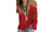 NEW-Casual solid color V-neck sequin long sleeves-LA