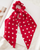 Polka dot scarf hair scrunchie 3039