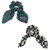 Pack of 2 Satin Leopard print Scrunchies 3259