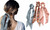 Pack of 2 Mix design Long Scarf Scunchies 9971