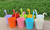 new-10 Colourful Hanging Flower Pots 1017