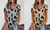 NEW-Women's Leopard Loose T-Shirt-LA