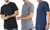 NEW-Men's Plain Textured Long T-Shirt-1074LA