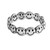New-Smiley Face Ring Silver Open Rings Adjustable-3302LA