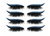 3D Self adhesive Eyelashes with coloured Eyeliner(4 Pairs)-la