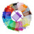 NEW-100pcs Drawable White Small Organza Bag0059-LA