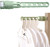 NEW-Multifunctional Wall-Mounted Clothes Hangers,5 Hole Snap-on Frame Drying Rack,Carry Space Saver Folding Hanger0060