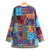 NEW-Ethnic Open Front Cardigan Floral Print Outwear JacketLong Sleeve Plus Size0066