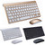 ALI-For Notebook Laptop Mac Desktop PC Computer Smart TV 2.4G Wireless Keyboard and Mouse Protable Mini Keyboard Mouse Combo Set