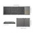 ALI-Bluetooth Keyboard with Touchpad for Windows, Android, IOS Mini Folding keyboard, Wireless