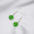 new- Real Flower Glass   Drop Earrings