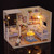 NEW-DIY Dollhouse Miniature with Dust Cover0087