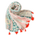 New Soft Fabric End tassels printed Scarf901-3078la