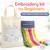NEW-Embroidery kit for Beginners with Pattern Canvas Tote Bag0127-LA