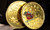 Pk of 2 Silver and Gold coloured Christmas Decoration Gift Coin set-3294LA