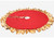 Christmas Tree Skirt gold and red-la 1142