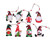 NEW-8pcs Christmas tree wooden gonk decorations0157-LA