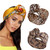 NEW-flower print headband yarn bandana knotted0187-LA