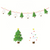 NEW-Hanging Xmas Decorations for Fireplace Wall Tree0186-LA