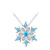 NEW-Women's Snowflake Necklaces Snowflake ear studs0188-LA