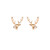 New-Christmas Antlers Earrings Deer Ear Studs0190-LA