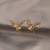 New-Christmas Antlers Earrings Deer Ear Studs0190-LA