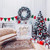 Set of 4 Merry Christmas Felt Banners, Christmas Tree Elk Letter Christmas Stockings Triangle Pattern Hanging decorations