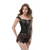 NEW-Faux Leather Lace Up Front Zipper Back Corset Bustier0227
