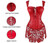 NEW-Faux Leather Lace Up Front Zipper Back Corset Bustier0227