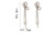 NEW-Bowknot Tassel Dangle Earrings for Girls Premium Aurelis Crystal Jewelry  Bowknot Drop Earrings Shiny Party Earrings Women 0230-LA