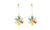 NEW-Colorful Christmas Snowflake Dangle Drop Earrings Cubic  Ball  Winter Dangling Earring Piercing Studs  Charm Xmas Jewelry 0232 -LA