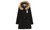 Womens Luxurious Fur Lined Parka Coat 1023