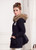 Womens Luxurious Fur Lined Parka Coat 1023