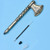 New-2pcs Shovel# axe Creative personality ballpoint pen axe shovel shape 0272-la