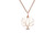 NEW Hand-Wound Peach Heart Natural Stone Heart-Shaped Tree of Life Necklace  0248