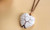 NEW Hand-Wound Peach Heart Natural Stone Heart-Shaped Tree of Life Necklace  0248