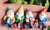 Set of 7 Miniature Garden Gnomes