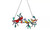 Birds on Branch Stained Glass Effect Hanging Decoration 