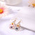 Forget me not Pressed flower antique teardrop earrings 0308-la