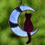 NEW Moon cat back pendant Color cat crafts 0256 LA