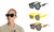 NEW Raising eyebrows funny sunglasses irregular size eye sunglasses 0286 