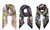 NEW Printed large square scarf french retro scarf 0298 LA
