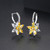 NEW Flower Zircon Earrings 0342 LA