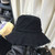 NEW Bucket hat solid color raw edge bucket hat summer outdoor foldable basin hat 5003 