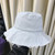 NEW Bucket hat solid color raw edge bucket hat summer outdoor foldable basin hat 5003 