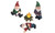 NEW  4pcs Dwarf Garden Ornament Elf Resin Craft  5013